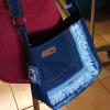 Sac à main frangé en jeans