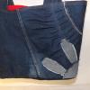 Cabas jeans et lapin dos