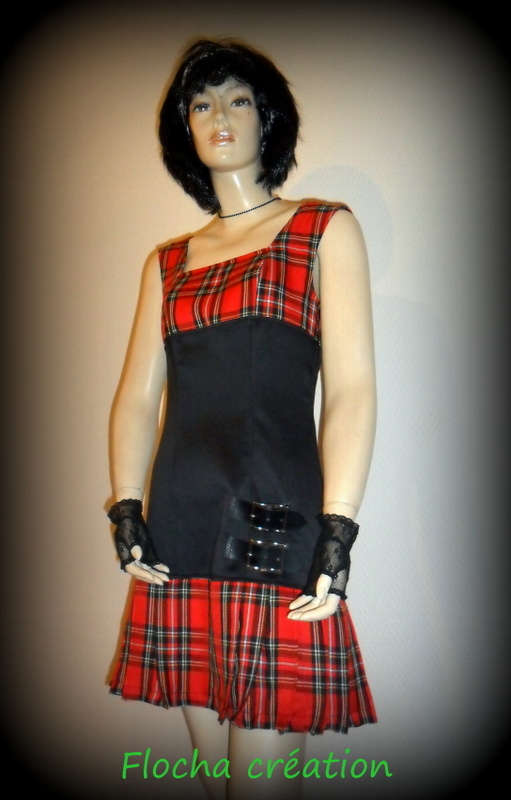Robe Tookilt écossais rouge